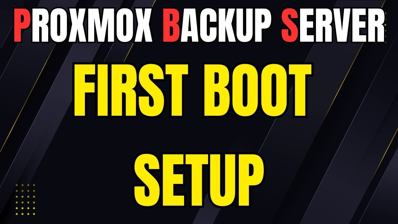 Proxmox Backup Server 4: First Boot Setup Guide