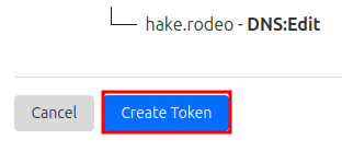 Create Token Confirmation