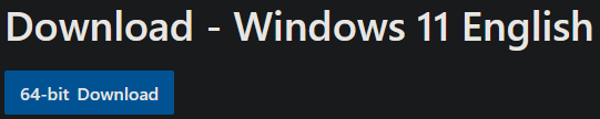 Windows 11 64-bit Download Button