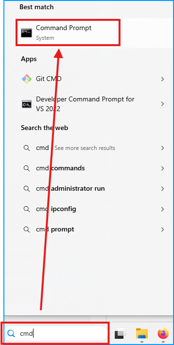 Open Command Prompt