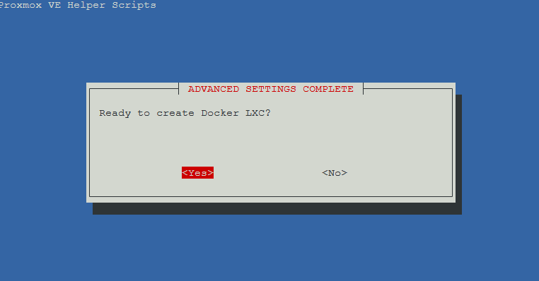 Install Docker prompt