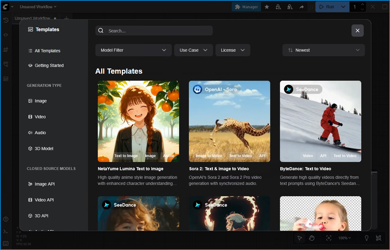 ComfyUI Templates Browser