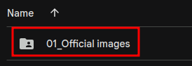 Google Drive 01_Official Images Folder