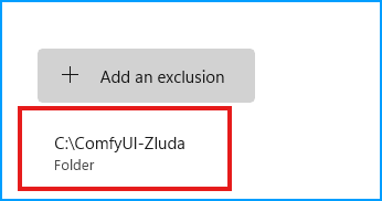 ComfyUI-Zluda Excluded
