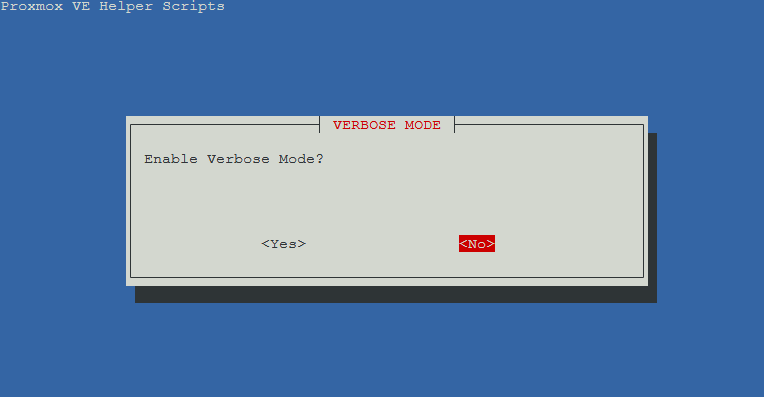 Verbose Mode Setting