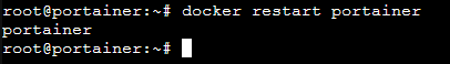 Docker Restart Portainer Command