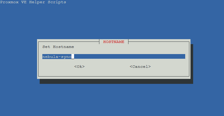Hostname prompt