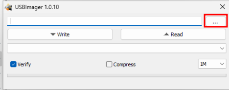 USBImager select image file